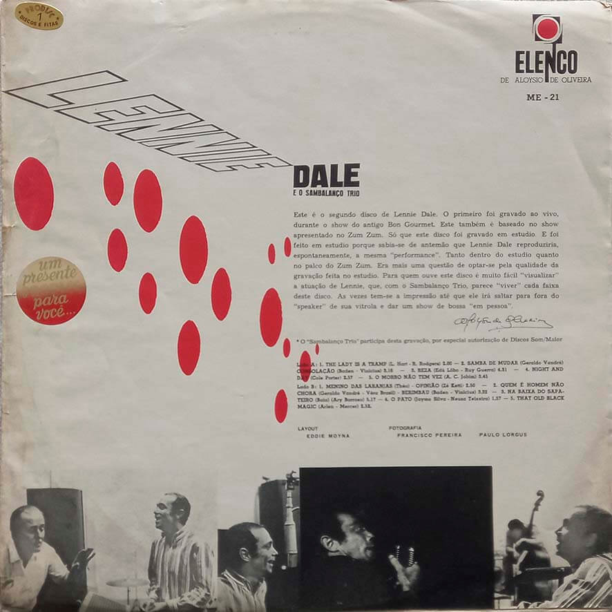 Lennie Dale E O Sambalanço Trio (1965) - Zabumbê Discos