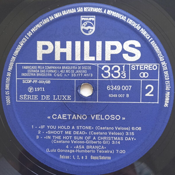 Caetano Veloso ‎– Caetano Veloso (1971) - Imagem 4