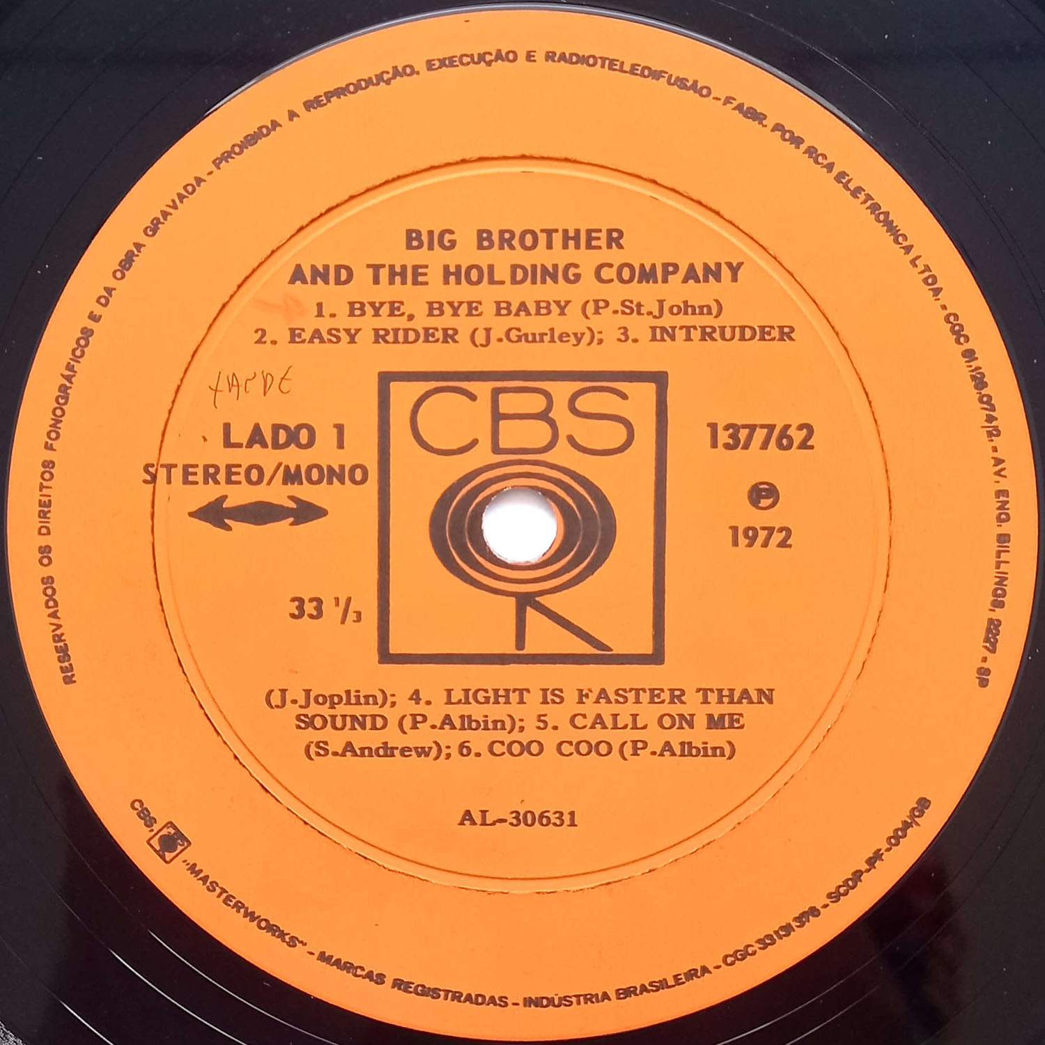 Big Brother & The Holding Company (1967/1972) - Zabumbê Discos