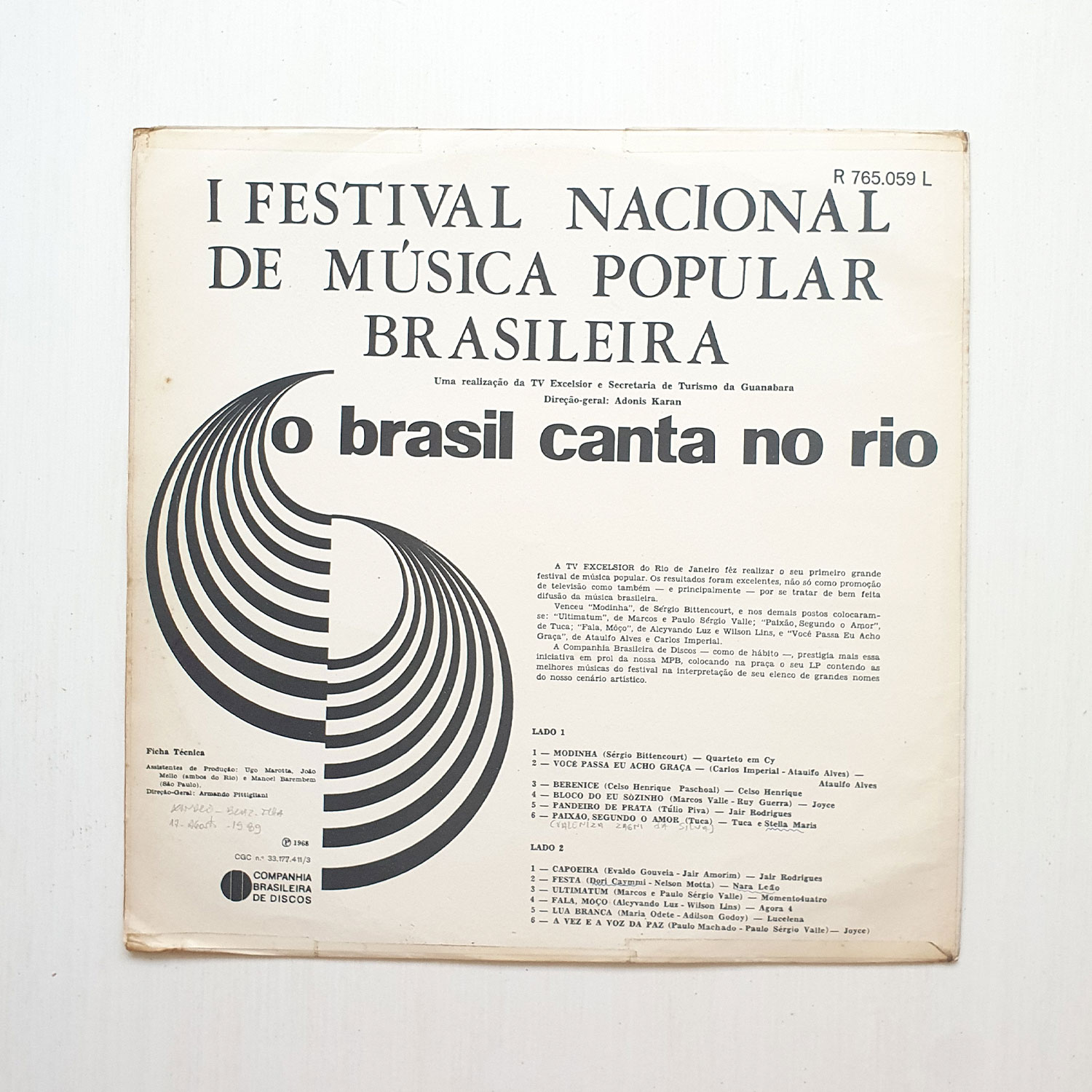 O Brasil Canta No Rio (1968) - Zabumbê Discos